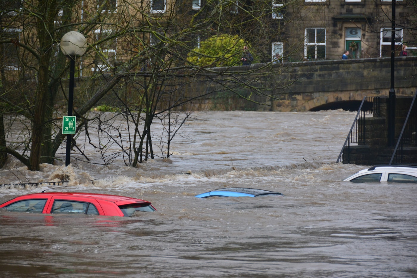 Floodwater after a storm